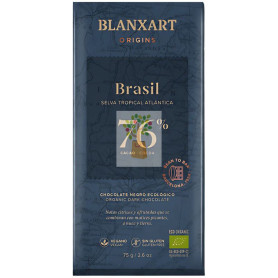 CHOCOLATE NEGRO 76% BRASIL ECO 75G BLANXART