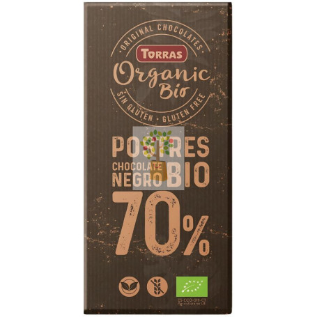 COBERTURA POSTRES 70% CACAO 200G TORRAS