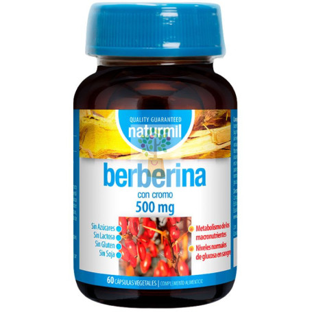 BERBERINA 500MG 60 CAPSULAS NATURMIL