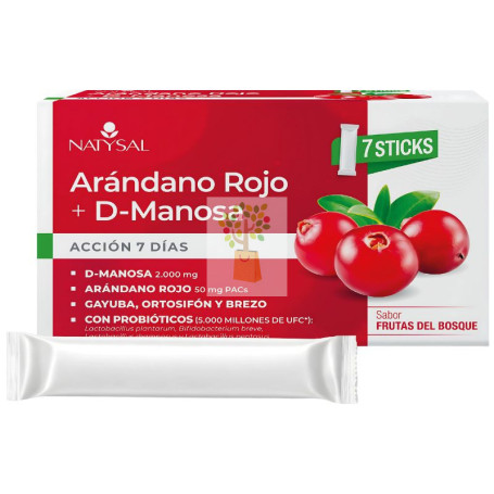 ARÁNDANO ROJO + D MANOSA 7 STICKS NATYSAL