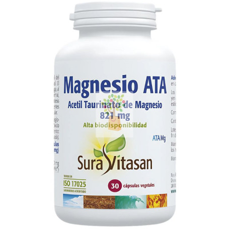 MAGNESIO ATA 30 CÁPSULAS SURA VITASAN