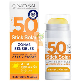 STICK SOLAR ZONAS SENSIBLES (CARA Y ESCOTE) FPS50 14G NATYSAL