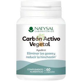 CARBÓN ACTIVO VEGETAL 60 CÁPSULAS NATYSAL