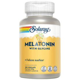 MELATONINA CON GLICINA 100 CÁPSULAS VEGETALES SOLARAY