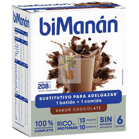 BATIDO SUSTITUTIVO DE CHOCOLATE 6 SOBRES BIMANAN