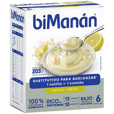 NATILLA SUSTITUTIVA DE LIMÓN 6 SOBRES BIMANAN