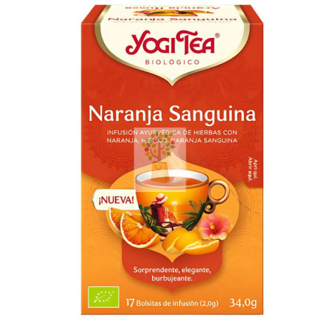 NARANJA SANGUINA 17 FILTROS YOGI TEA
