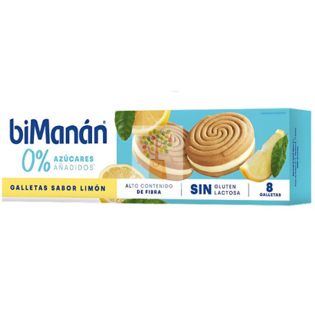 GALLETAS DE LIMÓN 0% AZÚCARES 125G BIMANÁN