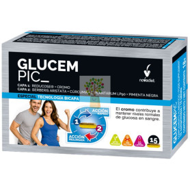 GLUCEM PIC 15 COMPRIMIDOS NOVADIET