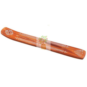 INCENSARIO DE MADERA TALLADO 25CM SYS