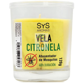 VELA VASO DE CITRONELA 120G SYS