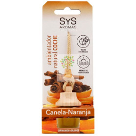 AMBIENTADOR NATURAL DE COCHE AROMA CANELA-NARANJA 7ML SYS