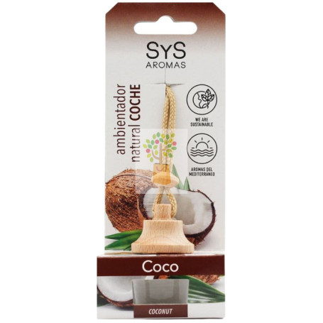 AMBIENTADOR NATURAL DE COCHE AROMA COCO 7ML SYS