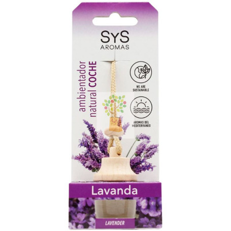 AMBIENTADOR NATURAL DE COCHE AROMA LAVANDA 7ML SYS