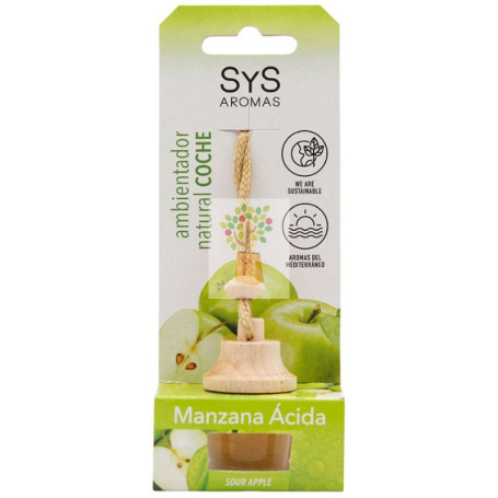 AMBIENTADOR NATURAL DE COCHE AROMA MANZANA ÁCIDA 7ML SYS