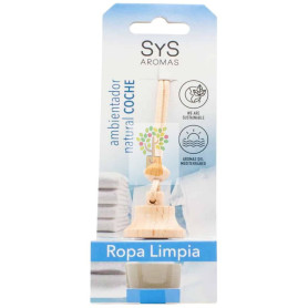 AMBIENTADOR NATURAL DE COCHE AROMA ROPA LIMPIA 7ML SYS