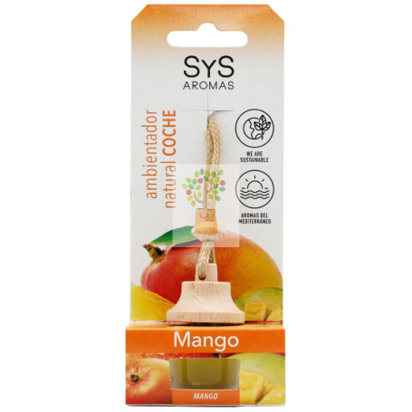 AMBIENTADOR NATURAL DE COCHE AROMA MANGO 7ML SYS