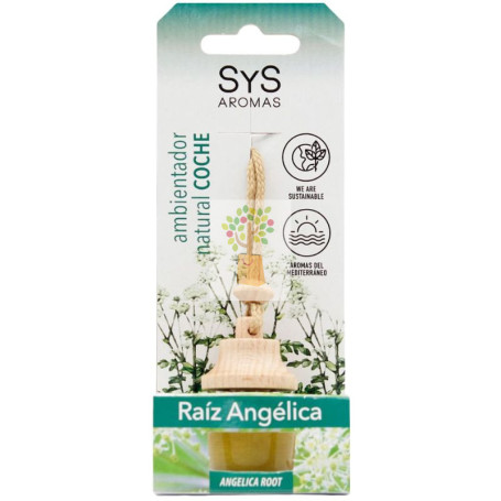 AMBIENTADOR NATURAL DE COCHE AROMA RAÍZ-ANGÉLICA 7ML SYS