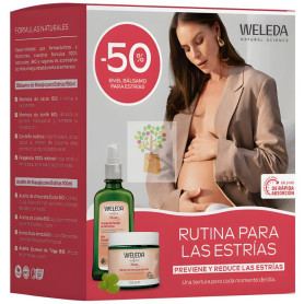 RUTINA PARA ESTRIAS ACEITE Y BALSAMO WELEDA
