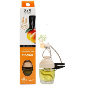 AMBIENTADOR NATURAL COCHE CON PINZA AROMA MANGO 7ML SYS