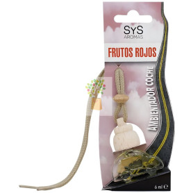 AMBIENTADOR NATURAL DE COCHE AROMA FRUTOS ROJOS 6ML SYS