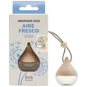 AMBIENTADOR NATURAL DE COCHE GOTA AROMA AIRE FRESCO 6ML SYS