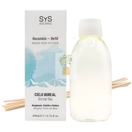 RECAMBIO MIKADO EXPERIENCE CIELO BOREAL 200ML+PALOS SYS