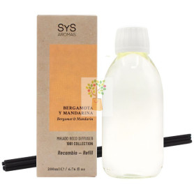 RECAMBIO MIKADO 1991 BERGAMOTA Y MANDARINA 200ML+PALOS SYS