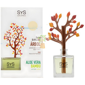 AMBIENTADOR DIFUSOR ÁRBOL DE ALOE VERA-BAMBÚ 90ML SYS