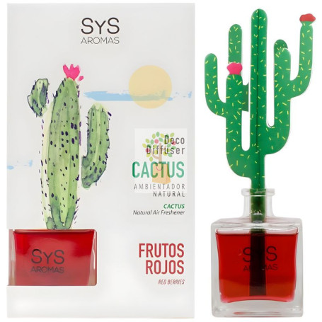 AMBIENTADOR DIFUSOR CACTUS DE FRUTOS ROJOS 90ML SYS