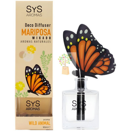 AMBIENTADOR DIFUSOR WILD ANIMAL MARIPOSA 90ML SYS