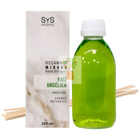 RECAMBIO MIKADO RAÍZ ANGÉLICA 200ML+PALOS SYS