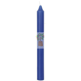 VELA BUJÍA AZUL 20CM ORO DE LOS ANDES