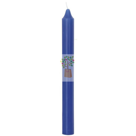 VELA BUJÍA AZUL 20CM ORO DE LOS ANDES