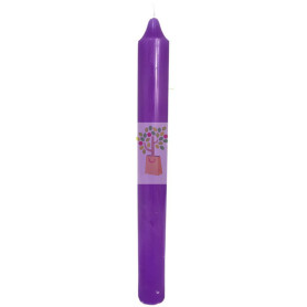VELA BUJÍA MORADA 20CM ORO DE LOS ANDES
