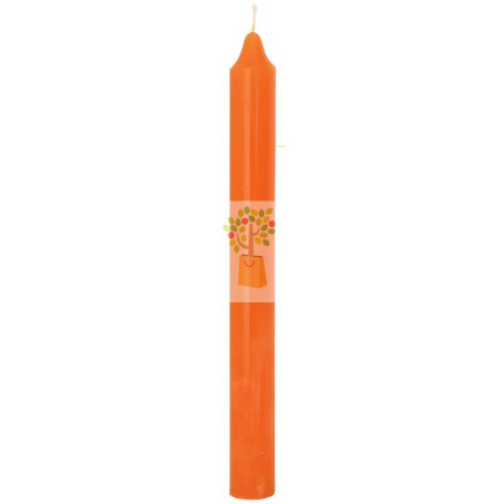 VELA BUJÍA NARANJA 20CM ORO DE LOS ANDES