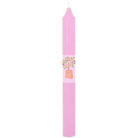 VELA BUJÍA ROSA 20CM ORO DE LOS ANDES