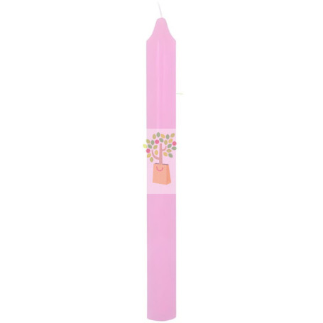 VELA BUJÍA ROSA 20CM ORO DE LOS ANDES