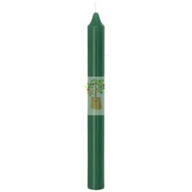 VELA BUJÍA VERDE 20CM ORO DE LOS ANDES
