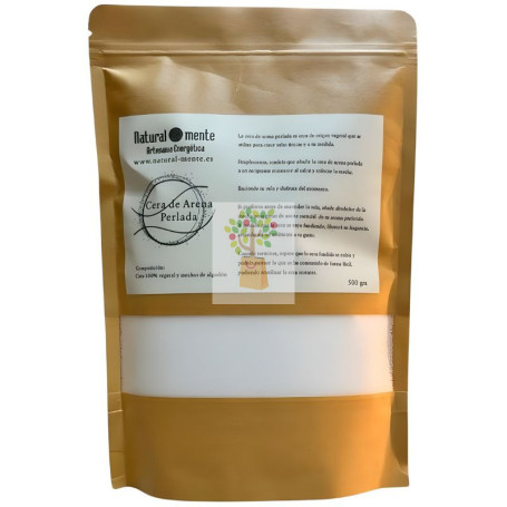 CERA DE ARENA PERLADA CON MECHA 500G ORO DE LOS ANDES