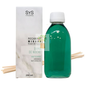 RECAMBIO MIKADO DAMA DE NOCHE 200ML+PALOS SYS