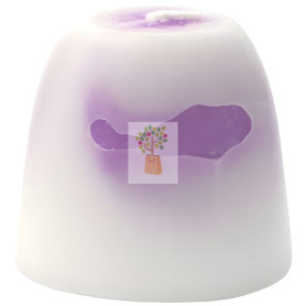 VELA EMOCIONAL ARTESANA LILA 100% VEGETAL ORO DE LOS ANDES