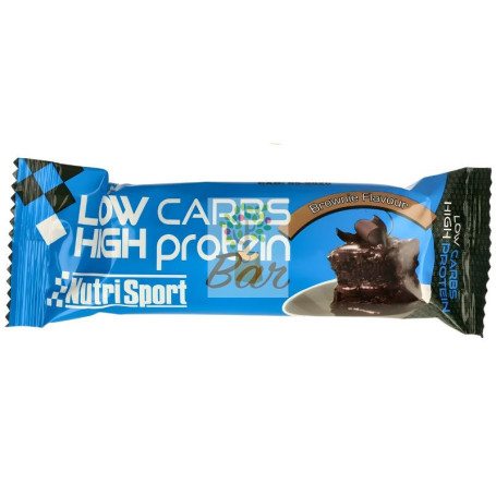 BARRITA LOW CARBS HIGH PROTEIN SABOR BROWNIE 60G NUTRISPORT