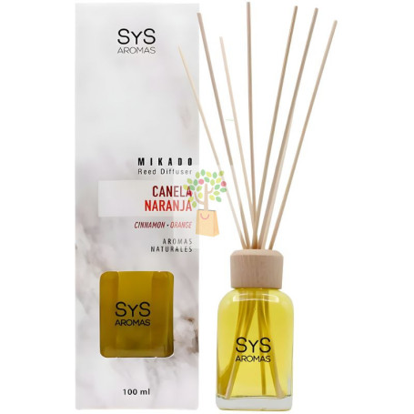 AMBIENTADOR MIKADO MÁRMOL CANELA-NARANJA 100ML SYS
