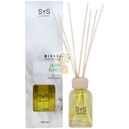 AMBIENTADOR MIKADO MÁRMOL JAZMÍN BLANCO 100ML SYS