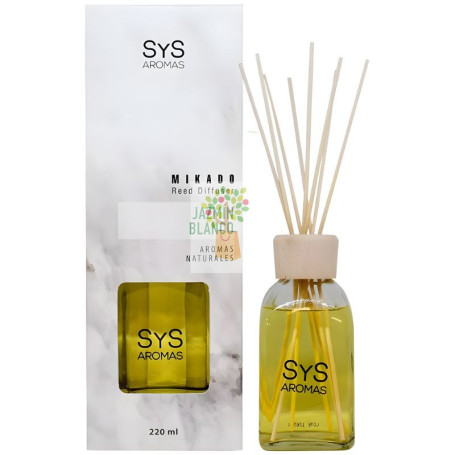 AMBIENTADOR MIKADO MÁRMOL JAZMÍN BLANCO 220ML SYS