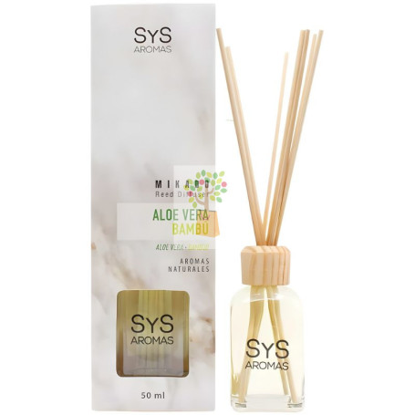 AMBIENTADOR MIKADO MÁRMOL ALOE VERA-BAMBÚ 50ML SYS