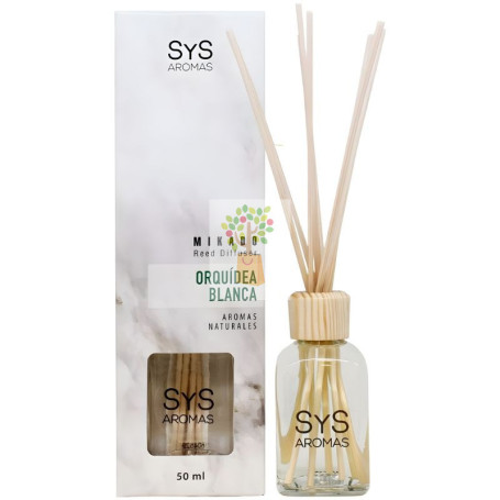 AMBIENTADOR MIKADO MÁRMOL ORQUÍDEO BLANCA 50ML SYS