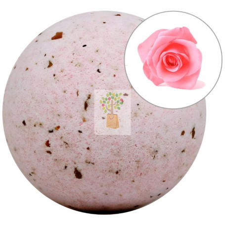 BOMBA DE BAÑO ESPUMOSA ROSAS CON PÉTALOS 140G SYS