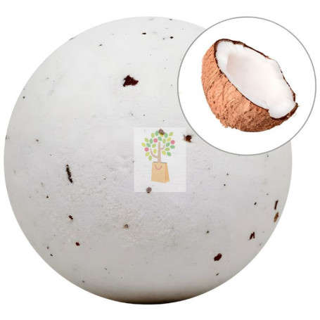 BOMBA DE BAÑO ESPUMOSA COCO CON PÉTALOS 140G SYS